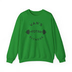 Fitness Crewneck Sweatshirt — "Van's Total Fitness" Barbell Logo