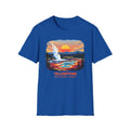 Yellowstone National Park Scenic T-Shirt — Geyser Sunset Graphic Tee