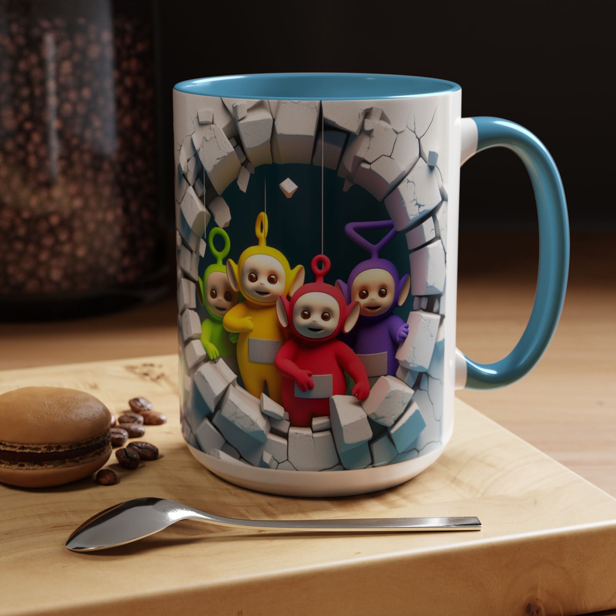 Teletubbies Tunnel Coffee Mug — Cute Retro Kids TV Character Design (11/15oz)