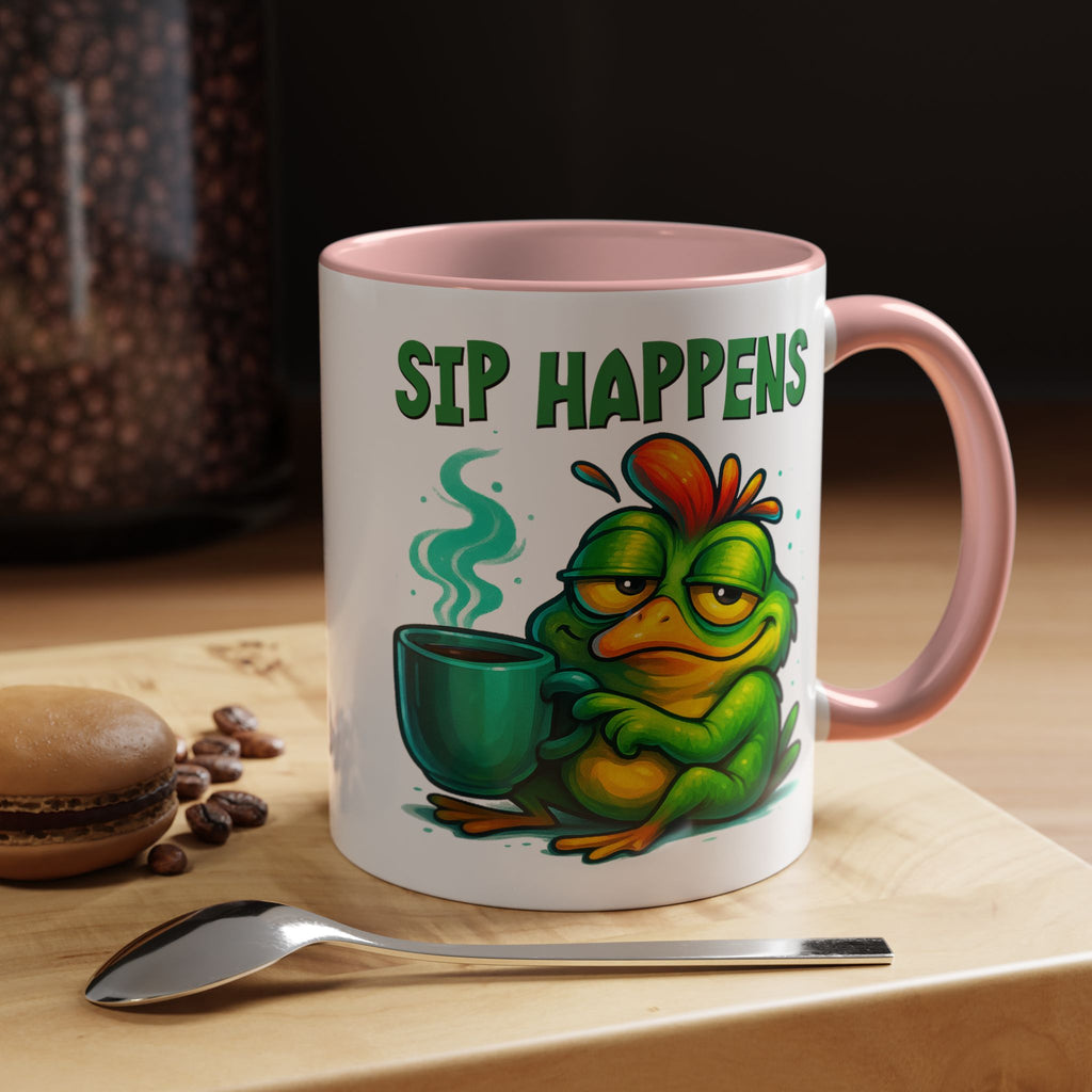 Sip Happens Coffee Mug — Funny Frog Coffee Cup (11/15oz)