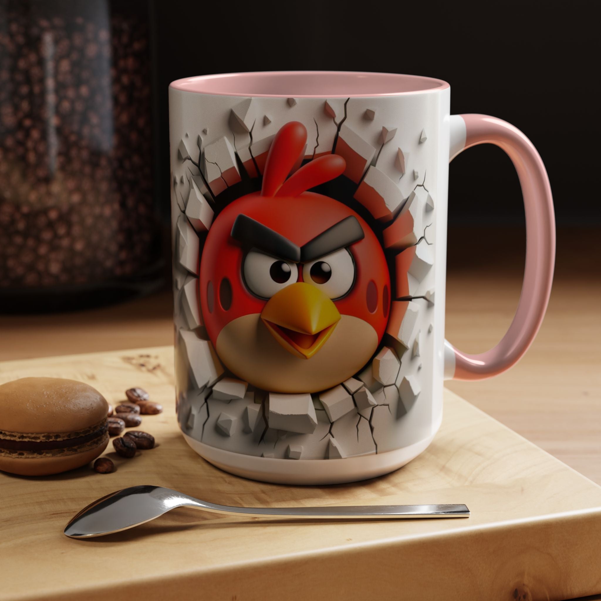 Angry Bird "Break Through" Accent Coffee Mug (11/15oz)