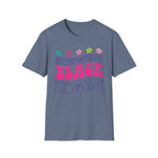 Retro 'Proud Black Woman' T-Shirt — Colorful Floral Graphic Tee
