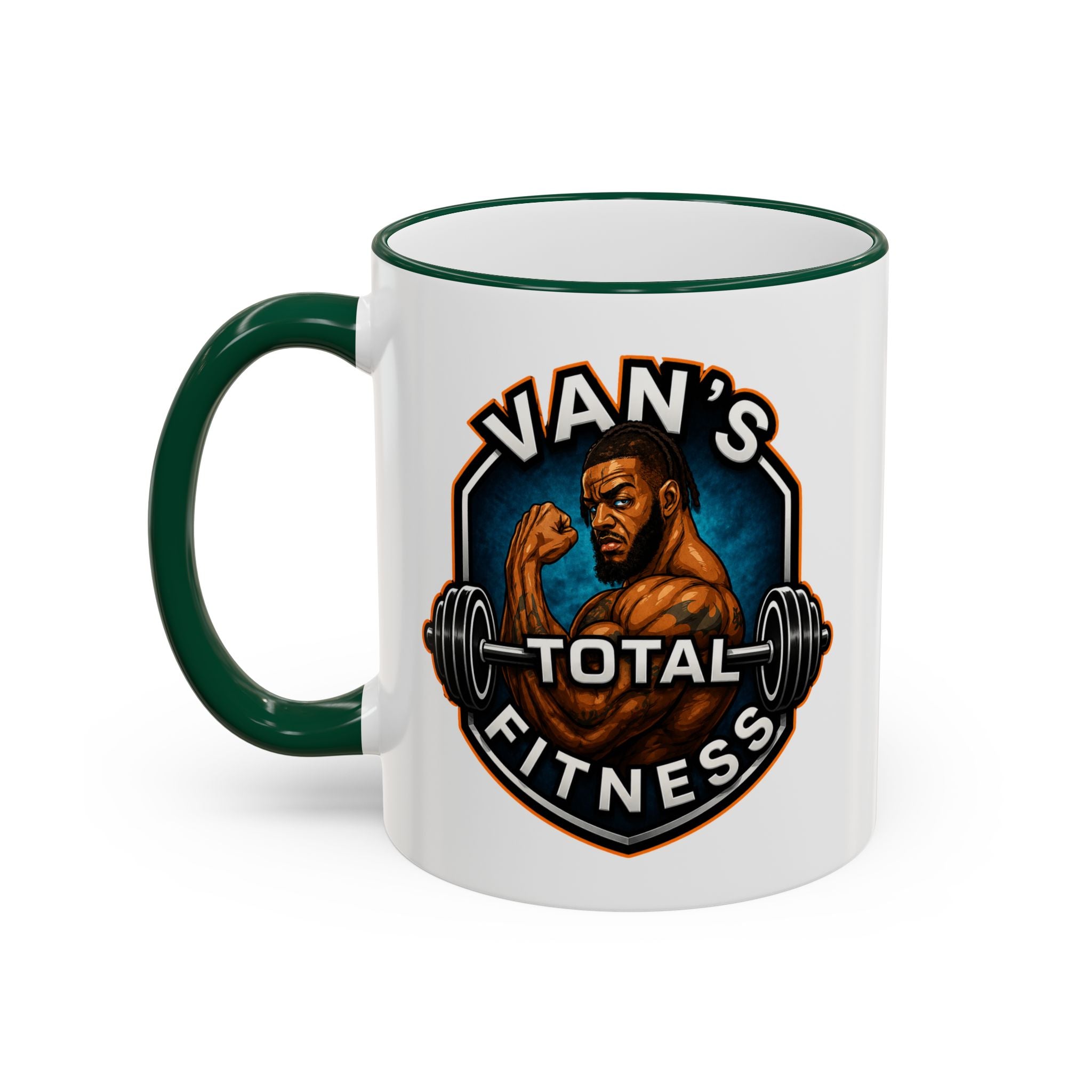 Van's Total Fitness Logo Mug - Accent Rim & Handle 11oz/15oz