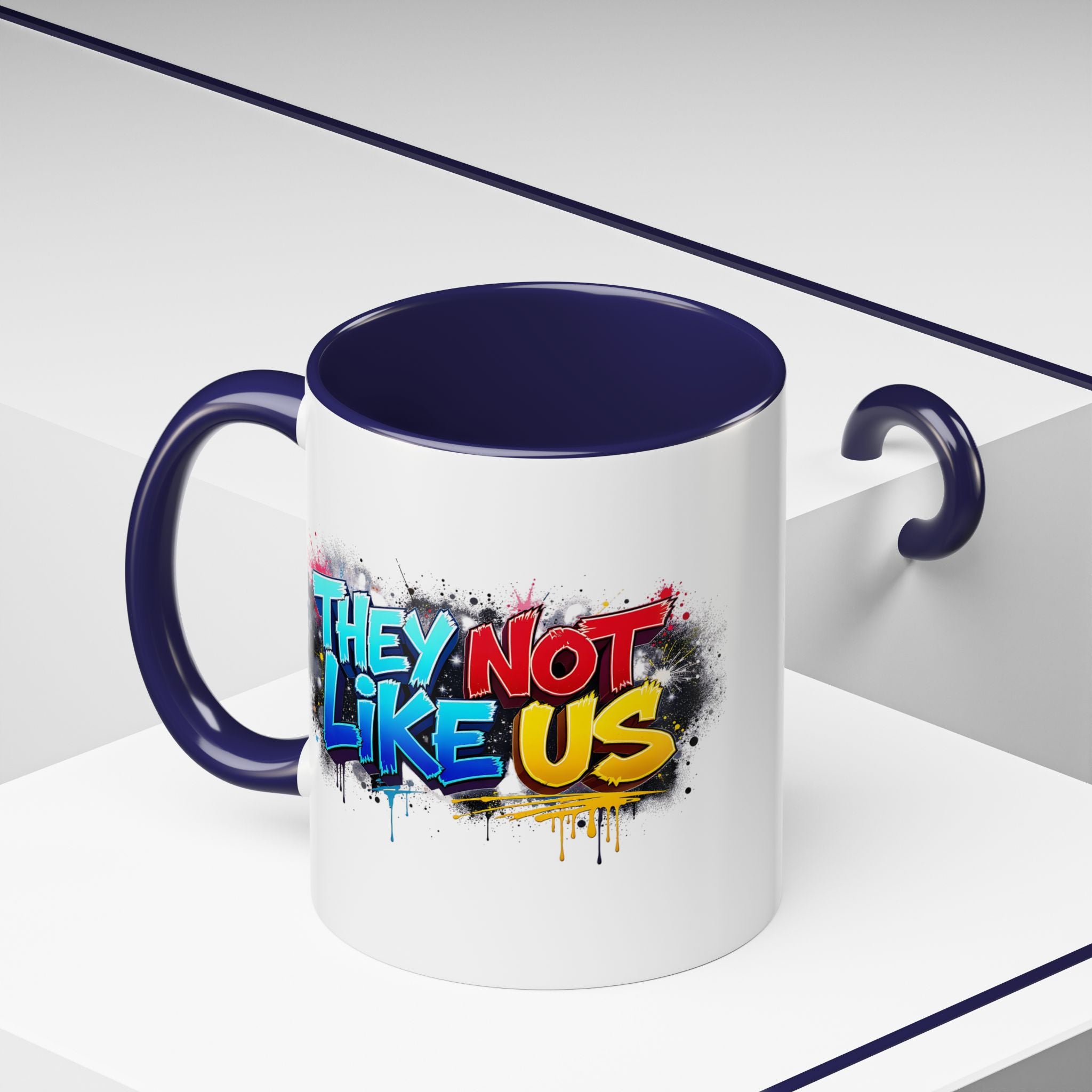 They Not Like Us Coffee Mug — Graffiti Accent Mug (11/15oz)
