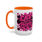 Cats Before People Coffee Mug — Pink Cat Lover Gift (11/15oz)