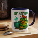 Sip Happens Coffee Mug — Funny Frog Coffee Cup (11/15oz)