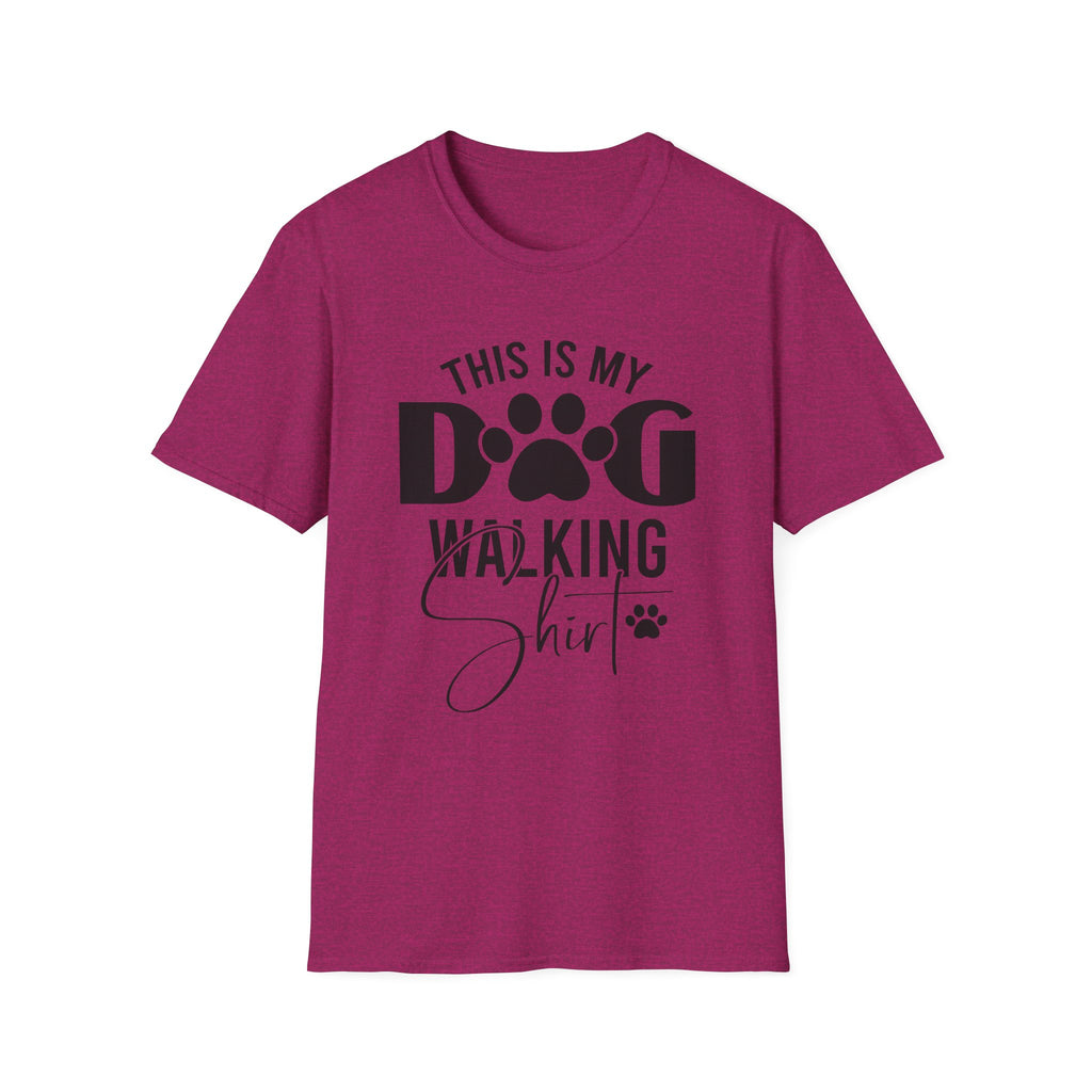 Dog Walking T-Shirt — "This Is My Dog Walking Shirt" Pet Lover Tee