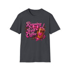 Running on Iced Coffee T-Shirt — Cute Pink Coffee Graphic Tee