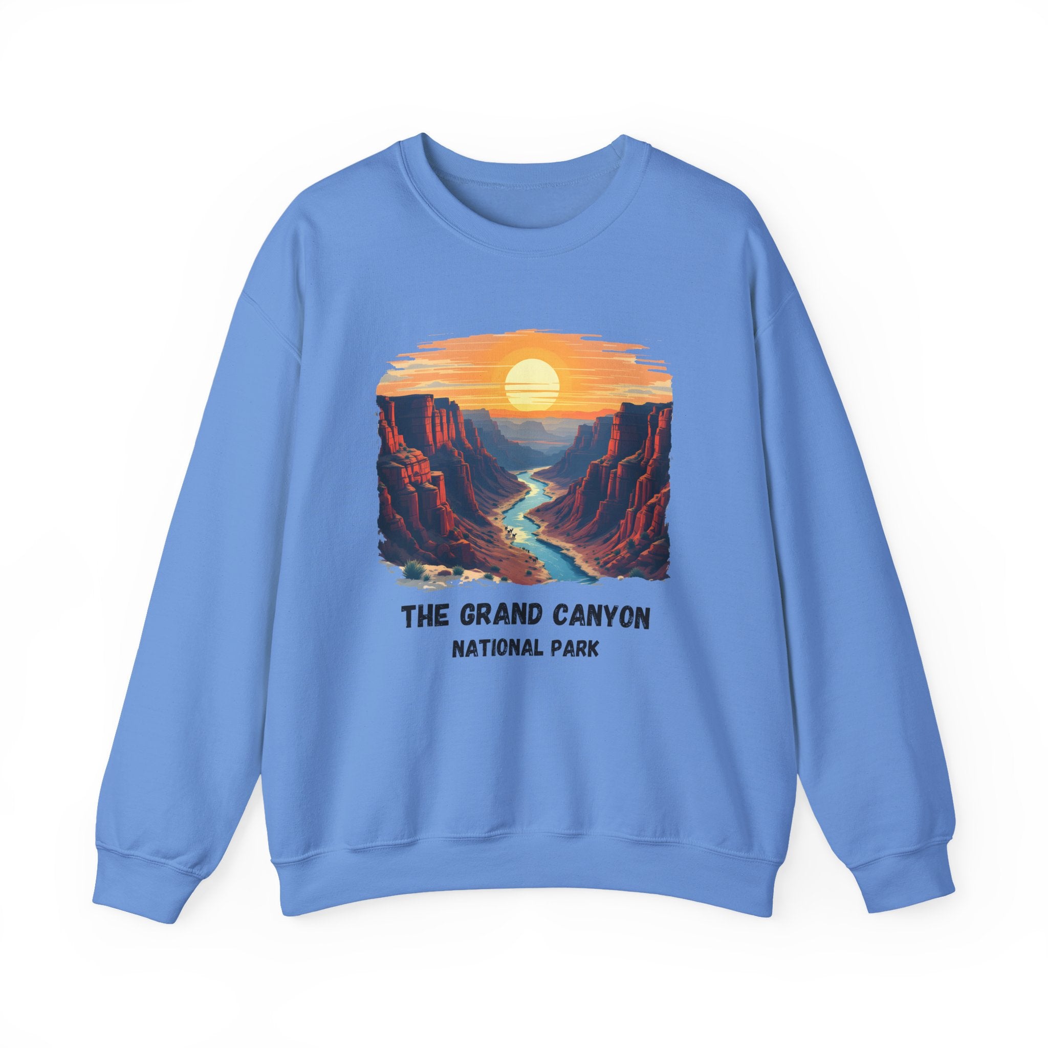 Grand Canyon National Park Crewneck Sweatshirt — Scenic Sunset Canyon Graphic