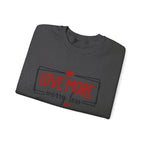 Crewneck Sweatshirt "Love More, Worry Less" – Casual Cozy Sweatshirt