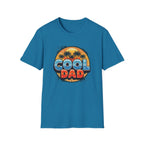 Cool Dad T-Shirt – Retro Sunset Palm Fathers Tee