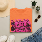 Cats Before People T-Shirt – Cute Pink Cat Graphic Tee