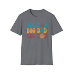 Dog Dad Retro Paw Graphic T-Shirt
