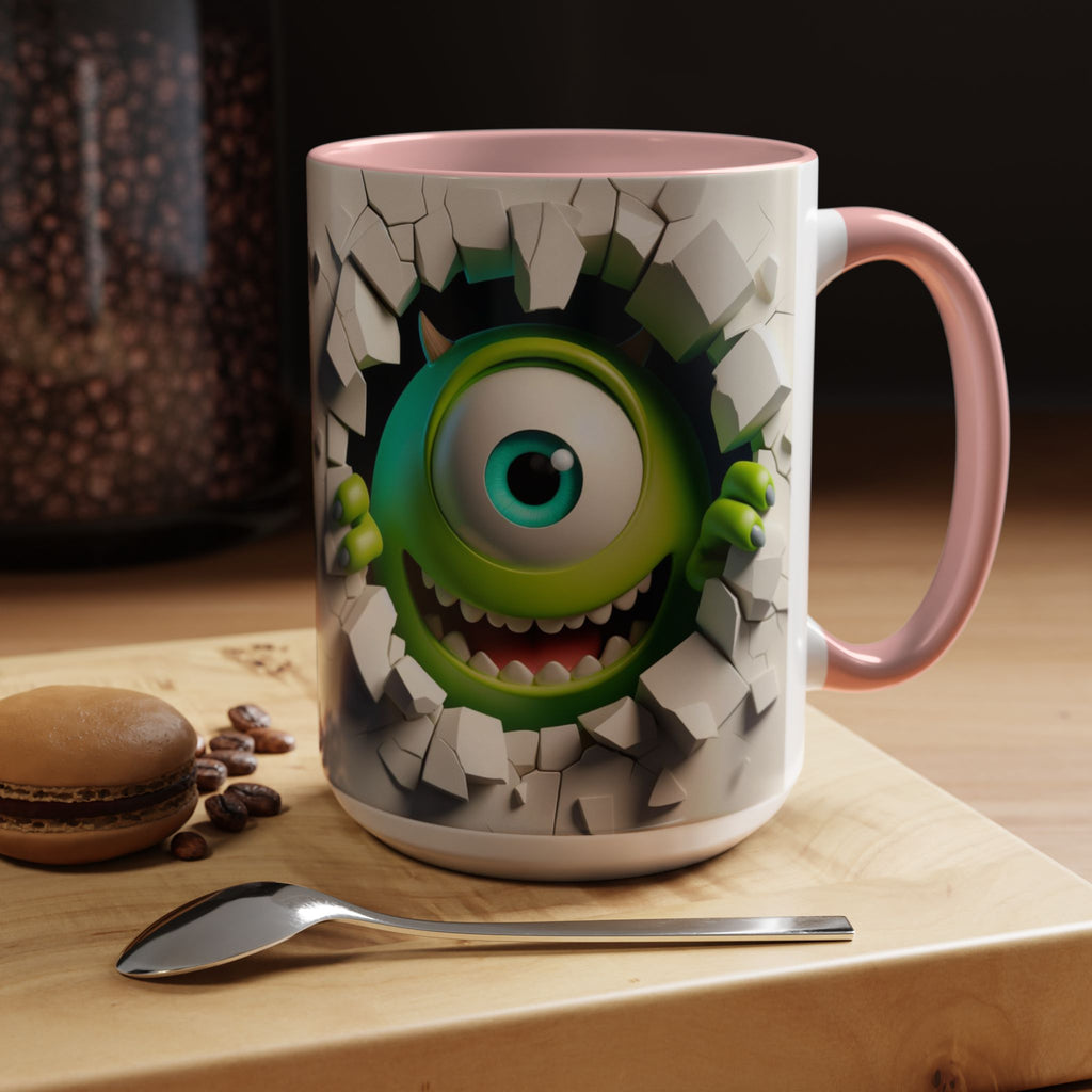 Monster's Inc Mike Peekaboo Coffee Mug – Cute One-Eyed Cartoon Accent Mug (11/15oz)