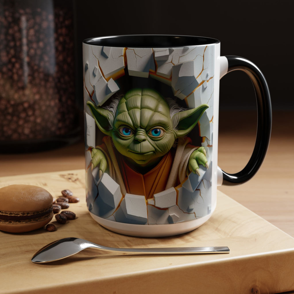 Yoda Break Through Accent Coffee Mug (11/15oz)
