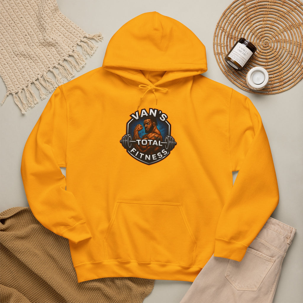 Van's Total Fitness Hoodie — Gym Logo Pullover for Trainers & Athletes