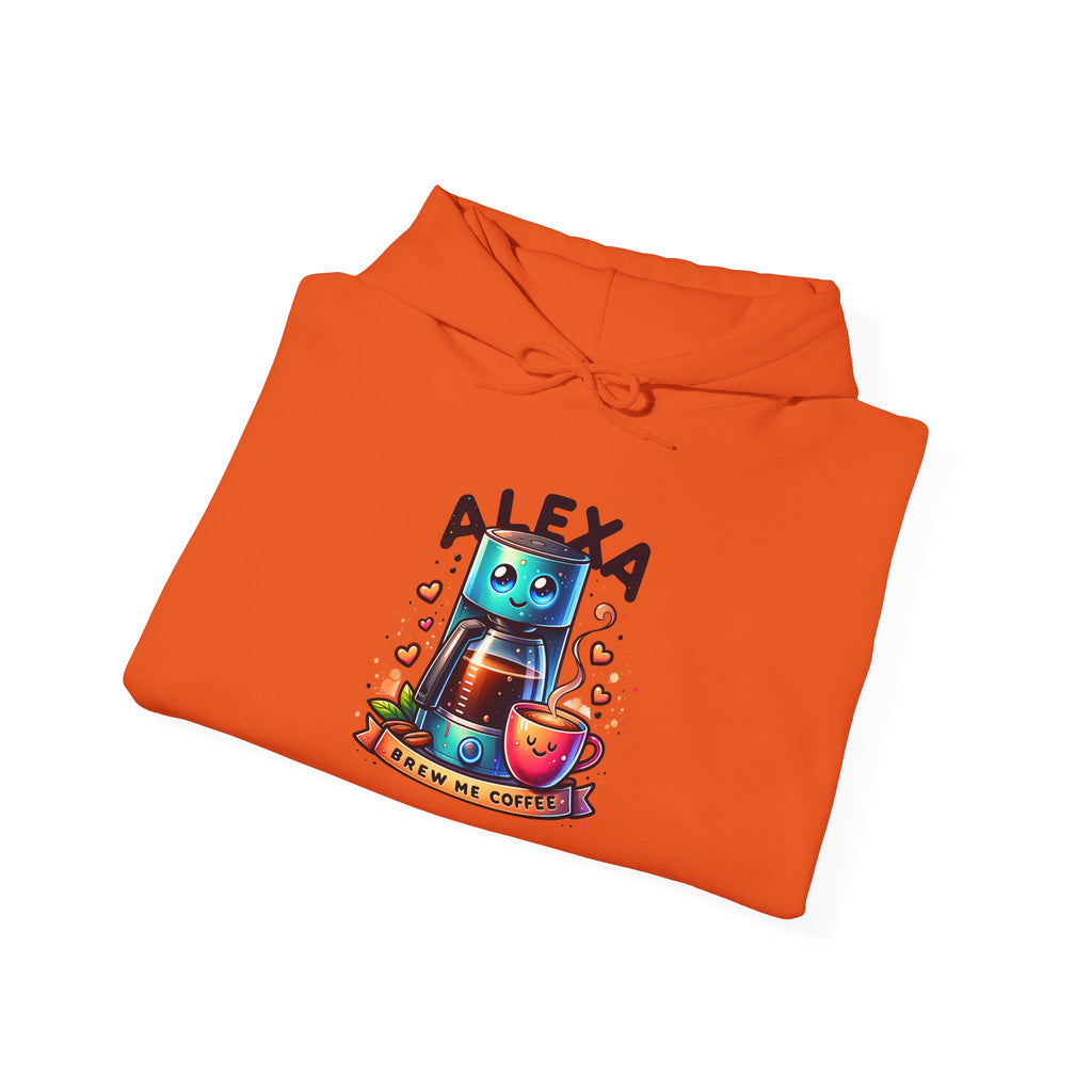 Alexa Coffee Maker Hoodie — Cute Coffee Maker with Coffee Illustration