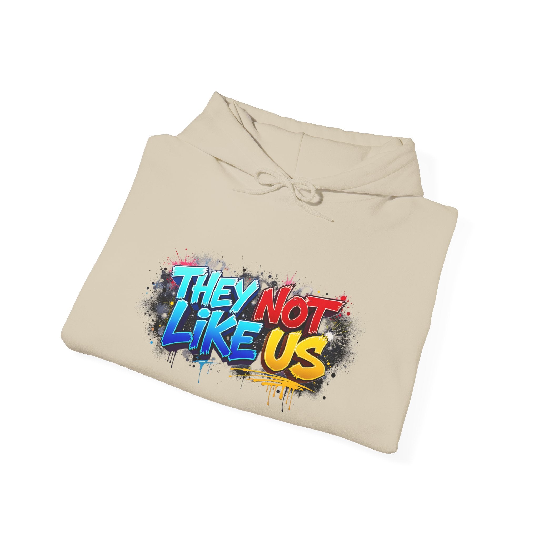They Not Like Us Hoodie – Graffiti Streetwear Pullover Hoodie