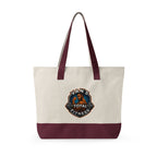 Fitness Logo Canvas Tote Bag — "Van's Total Fitness" Zippered Beach & Gym Tote
