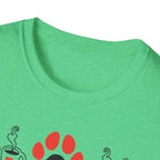 Dogs Books & Coffee T-Shirt (Red) — Dog Lover Reading & Coffee Tee