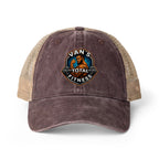 Van's Total Fitness Washed Mesh- Ponytail Back Cap