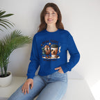 Coffee Crewneck Sweatshirt — “Bean There, Brewed That” Cute Coffee Bean Design