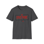 Love More Worry Less Heart Graphic (Inspirational Casual Top) T-Shirt