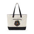 Fitness Logo Canvas Tote Bag — "Van's Total Fitness" Zippered Beach & Gym Tote