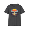 Yellowstone National Park T-Shirt — Retro Geyser Sunset Outdoor Tee