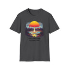 Yellowstone National Park T-Shirt — Retro Geyser Sunset Outdoor Tee