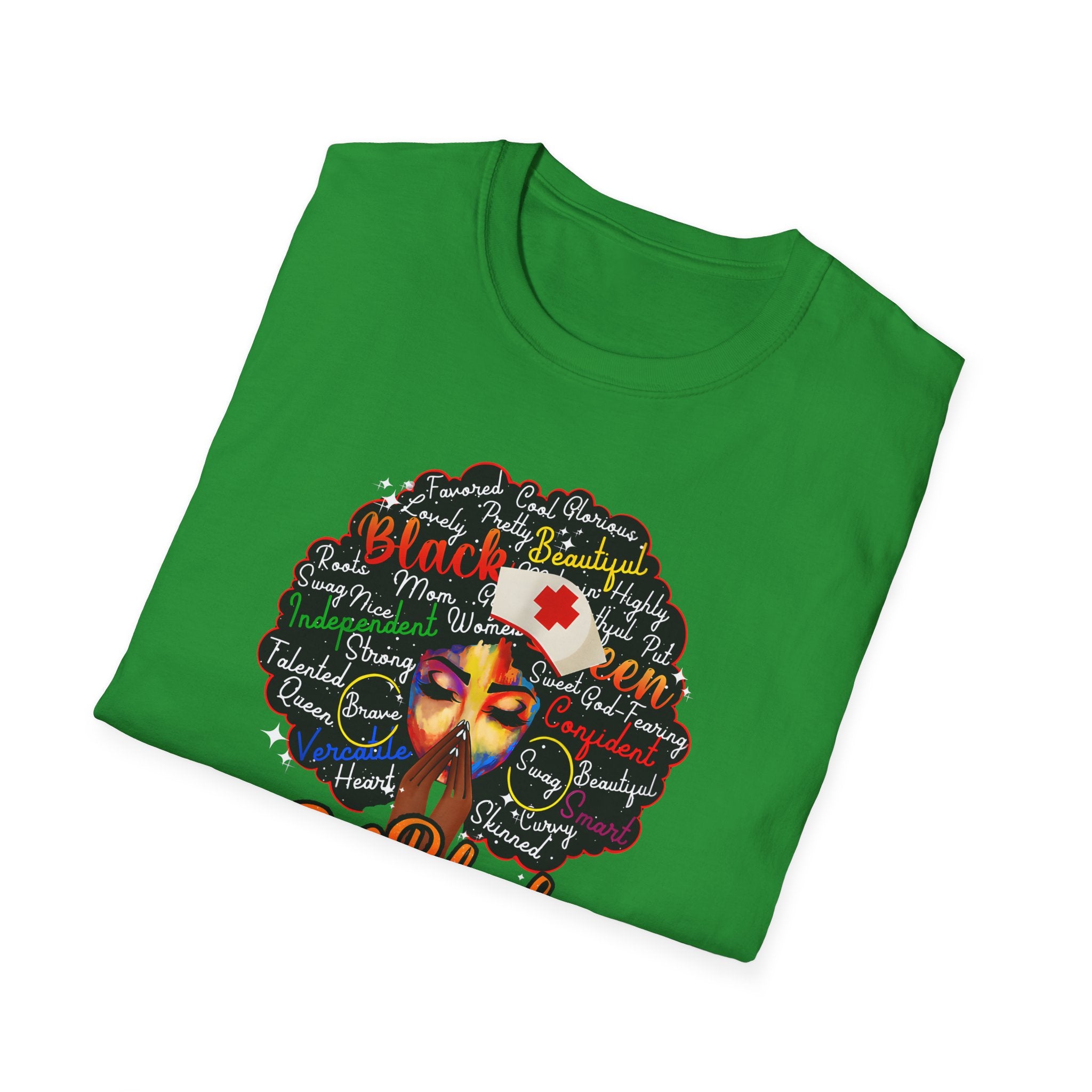 Black Nurse Magic T-Shirt – Nurse w/Black Afro Graphic Tee for Black Nurses