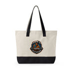 Fitness Logo Canvas Tote Bag — "Van's Total Fitness" Zippered Beach & Gym Tote