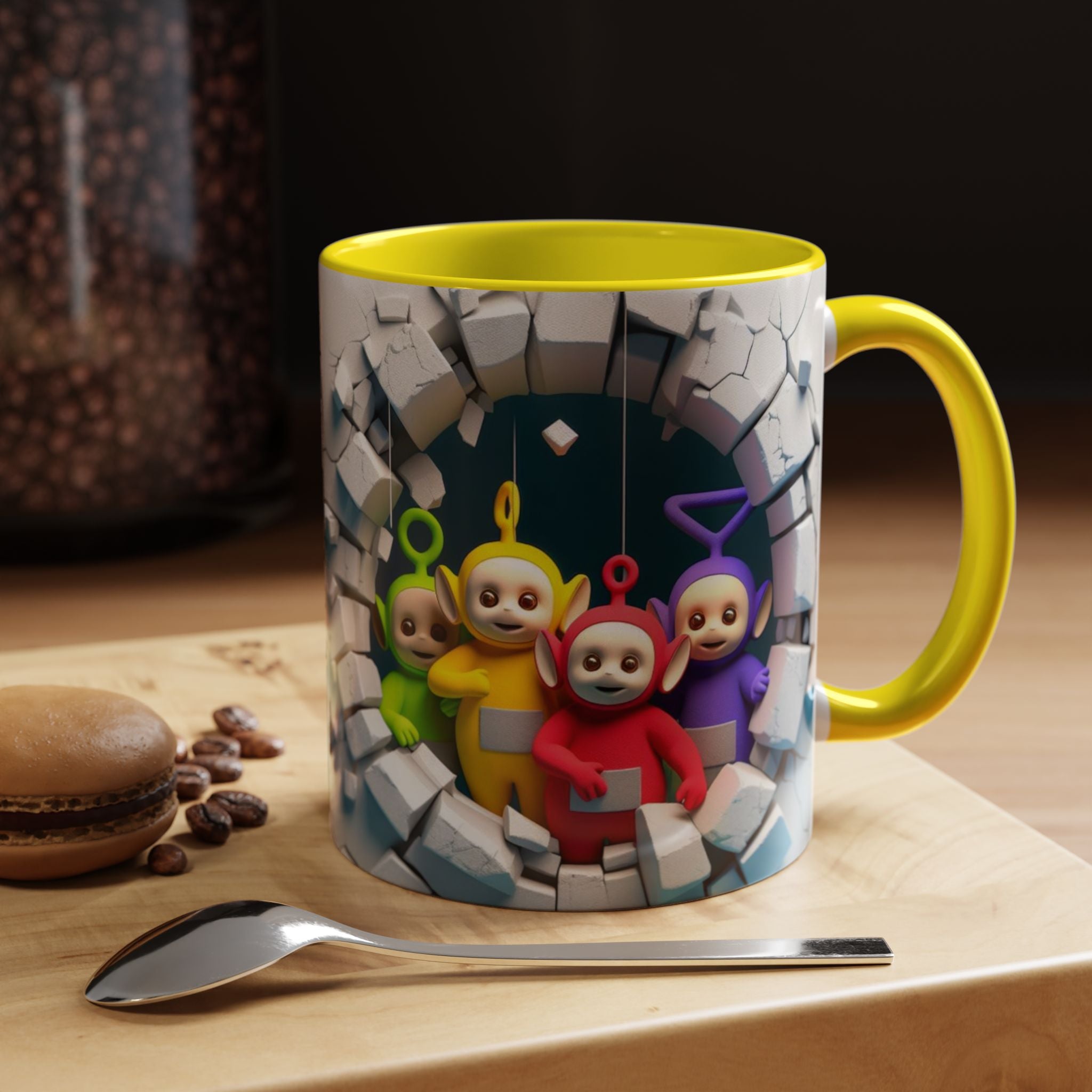 Teletubbies Tunnel Coffee Mug — Cute Retro Kids TV Character Design (11/15oz)