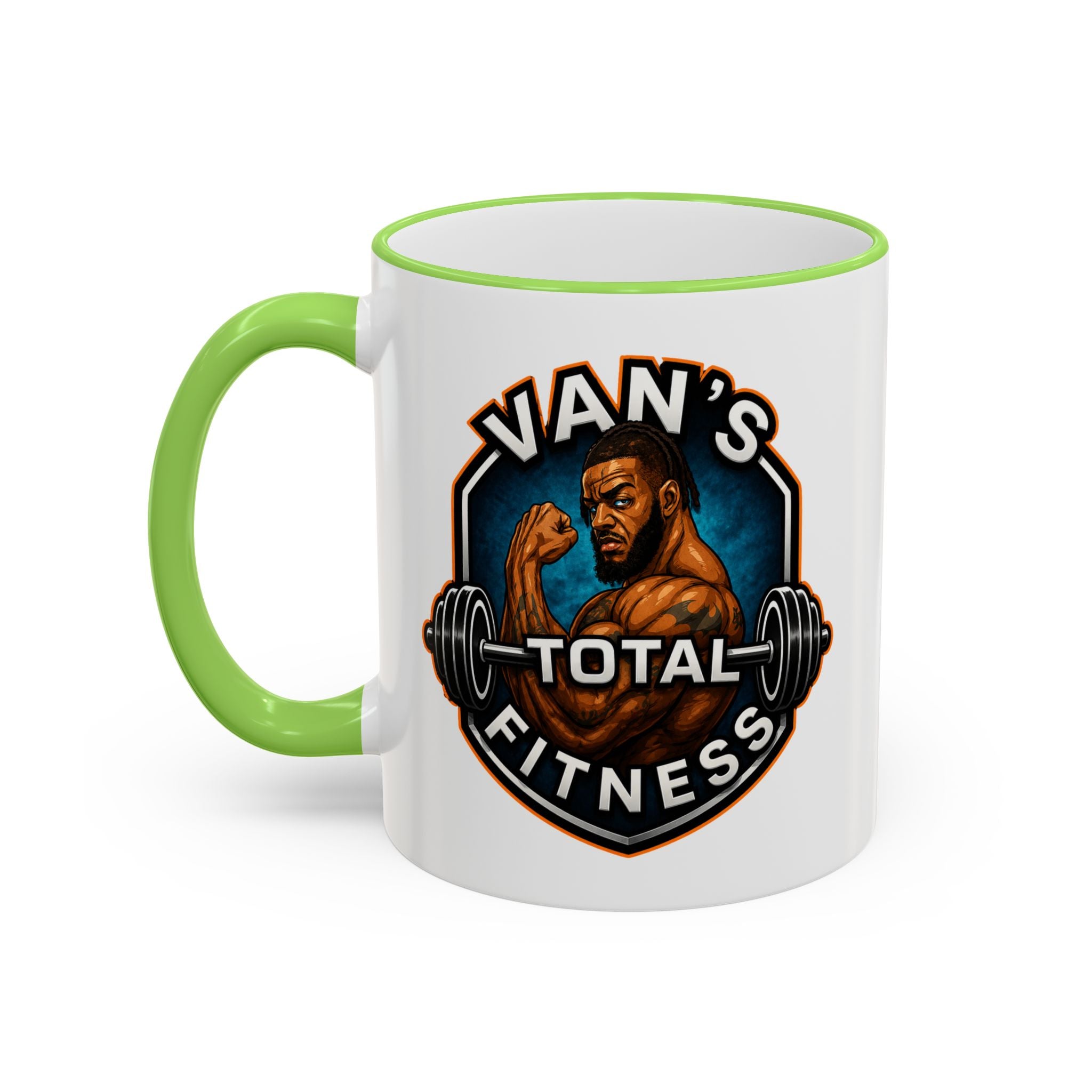 Van's Total Fitness Logo Mug - Accent Rim & Handle 11oz/15oz