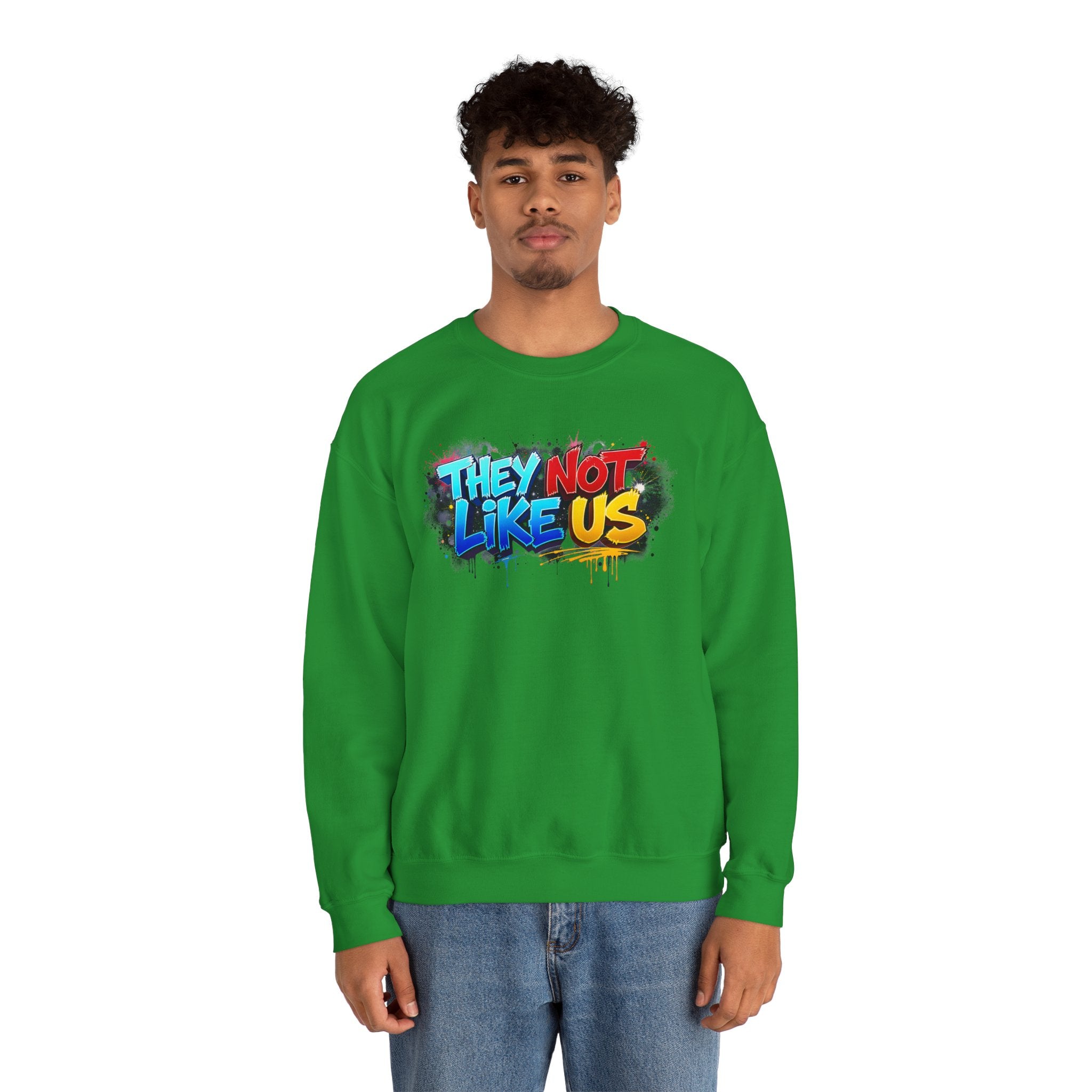 "They Not Like Us" Street Art Graphic — Crewneck Sweatshirt