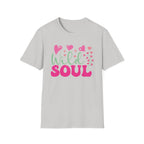 Wild Soul T-Shirt — Pink & Green Heart Graphic Tee