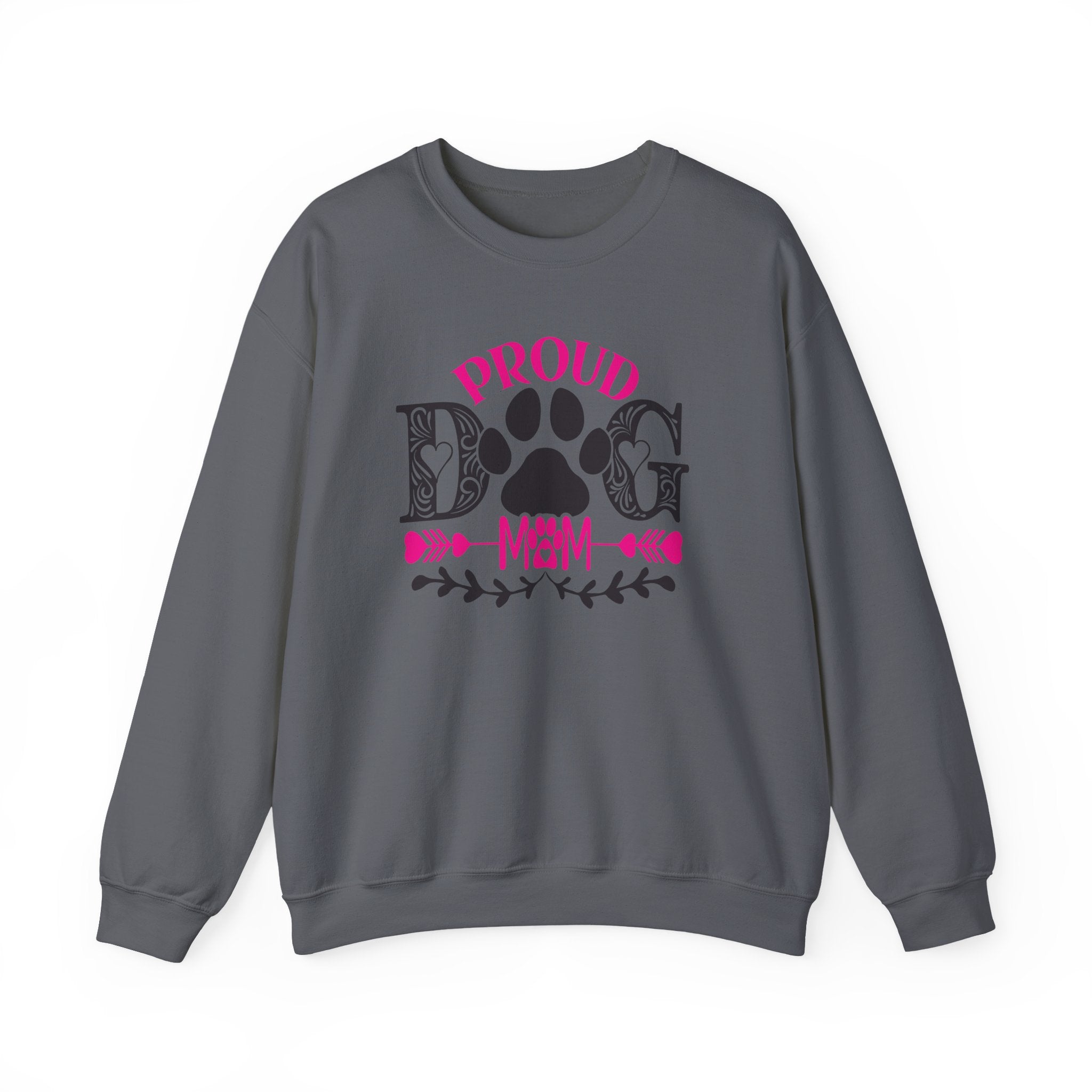 Proud Dog Mom Sweatshirt — Paw Print Crewneck for Dog Lovers