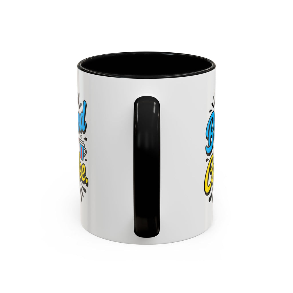 Coffee Mug — "My Blood Type Is Coffee" Accent Ceramic Mug (11/15oz)