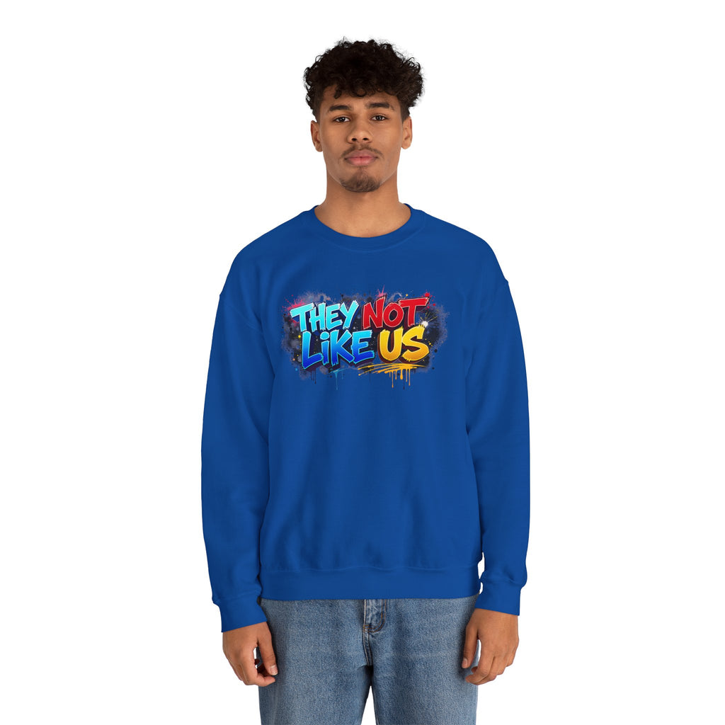 "They Not Like Us" Street Art Graphic — Crewneck Sweatshirt