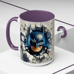 Batman "Break Through" Accent Mug — Superhero Coffee Cup (11/15oz)