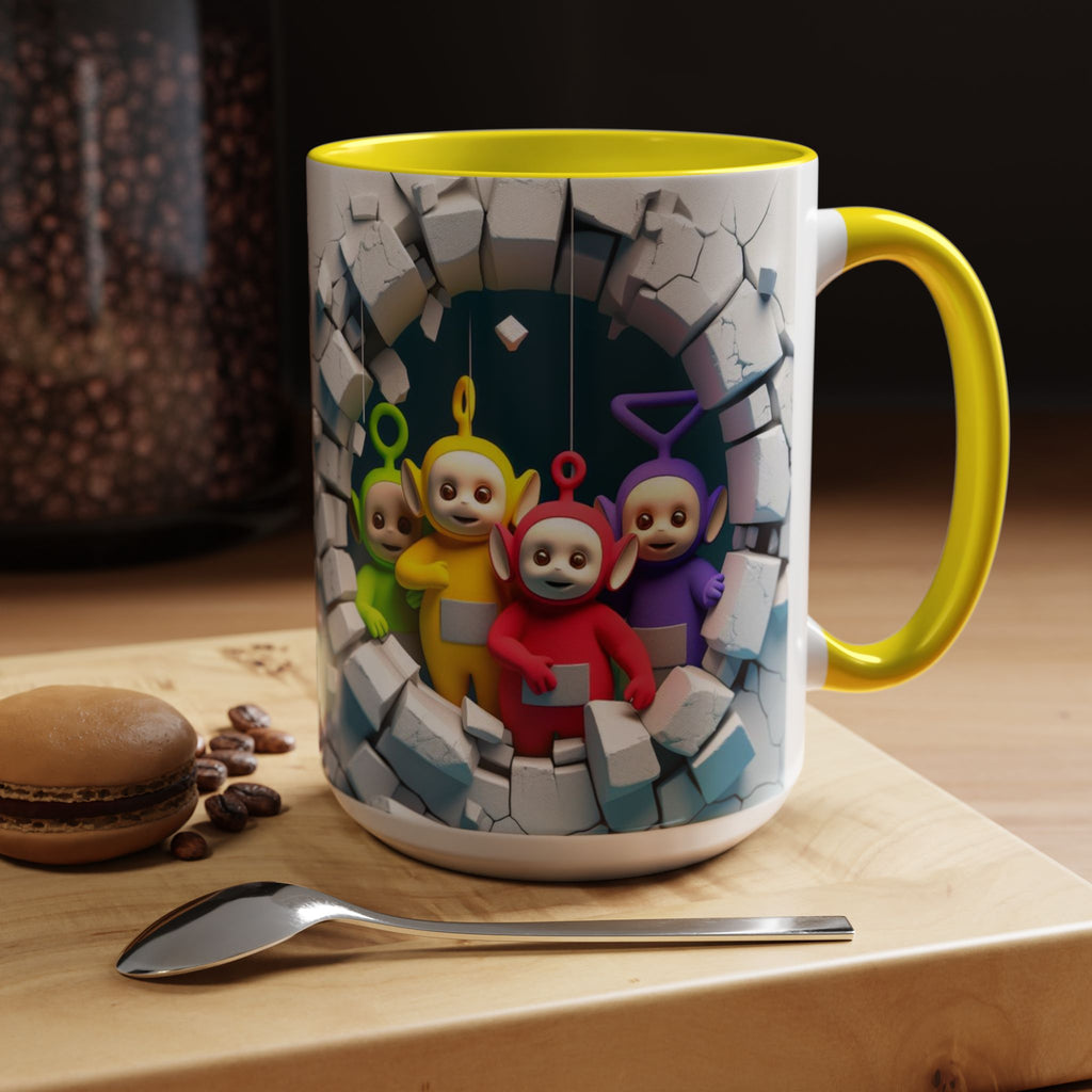 Teletubbies Tunnel Coffee Mug — Cute Retro Kids TV Character Design (11/15oz)
