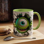 Monster's Inc Mike Peekaboo Coffee Mug – Cute One-Eyed Cartoon Accent Mug (11/15oz)