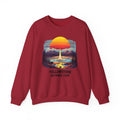 Yellowstone National Park Sweatshirt — Retro Sunset Geyser Crewneck