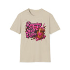 Running on Iced Coffee T-Shirt — Cute Pink Coffee Graphic Tee