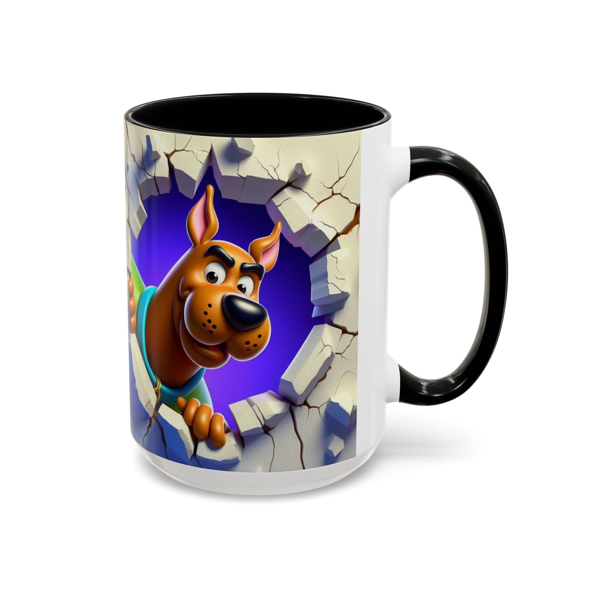 Scooby-Doo "Breaking Through" Accent Coffee Mug (11/15 oz)