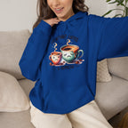 “Life Without Coffee Is Depresso” Cute Cartoon Coffee Hoodie — Coffee Lovers Hoodie