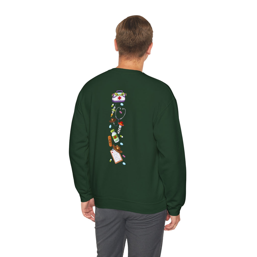 Nurse Story Sweatshirt — Cute Medical Cartoon Crewneck for Nurses