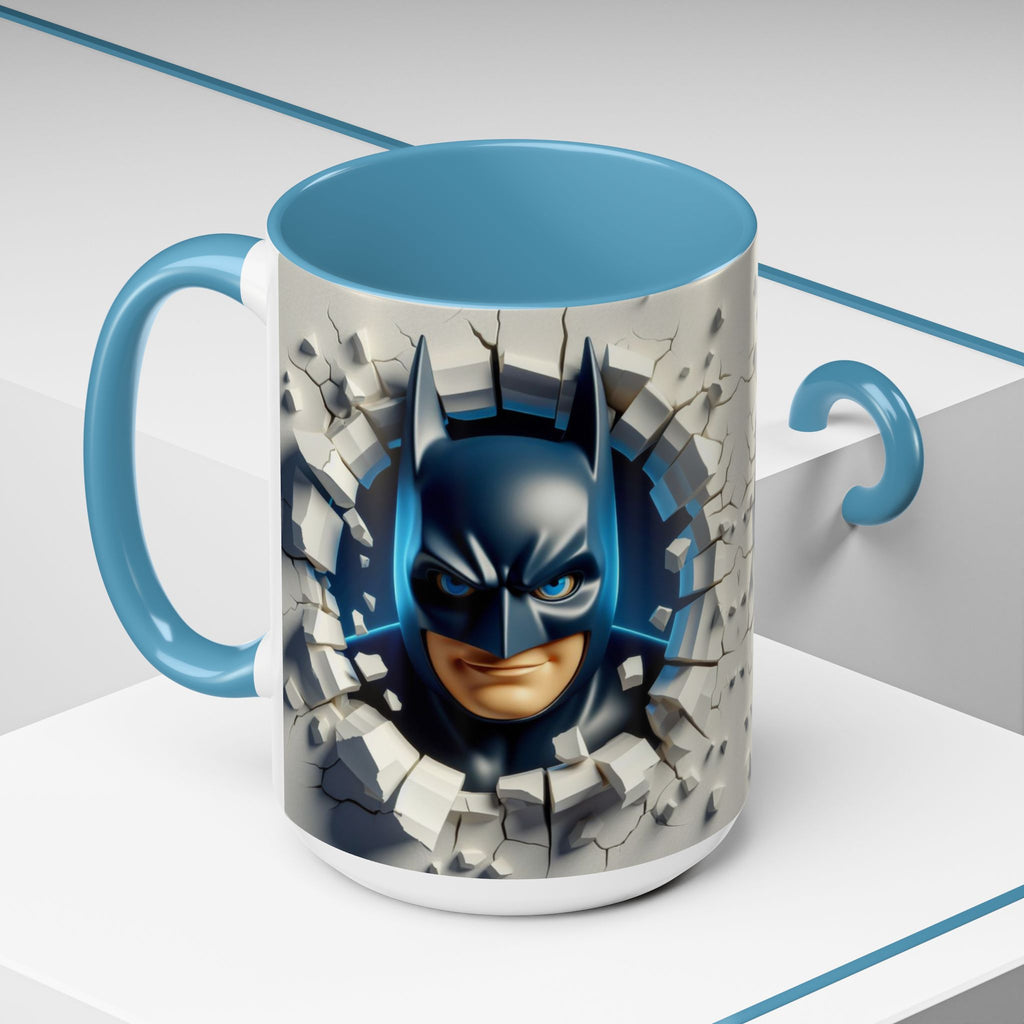 Batman "Break Through" Accent Mug — Superhero Coffee Cup (11/15oz)