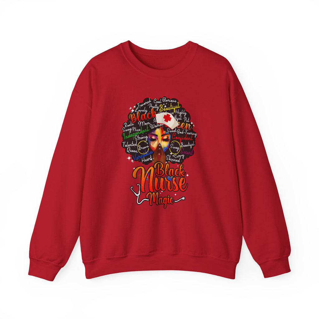 Black Nurse Magic Sweatshirt w/Black Afro