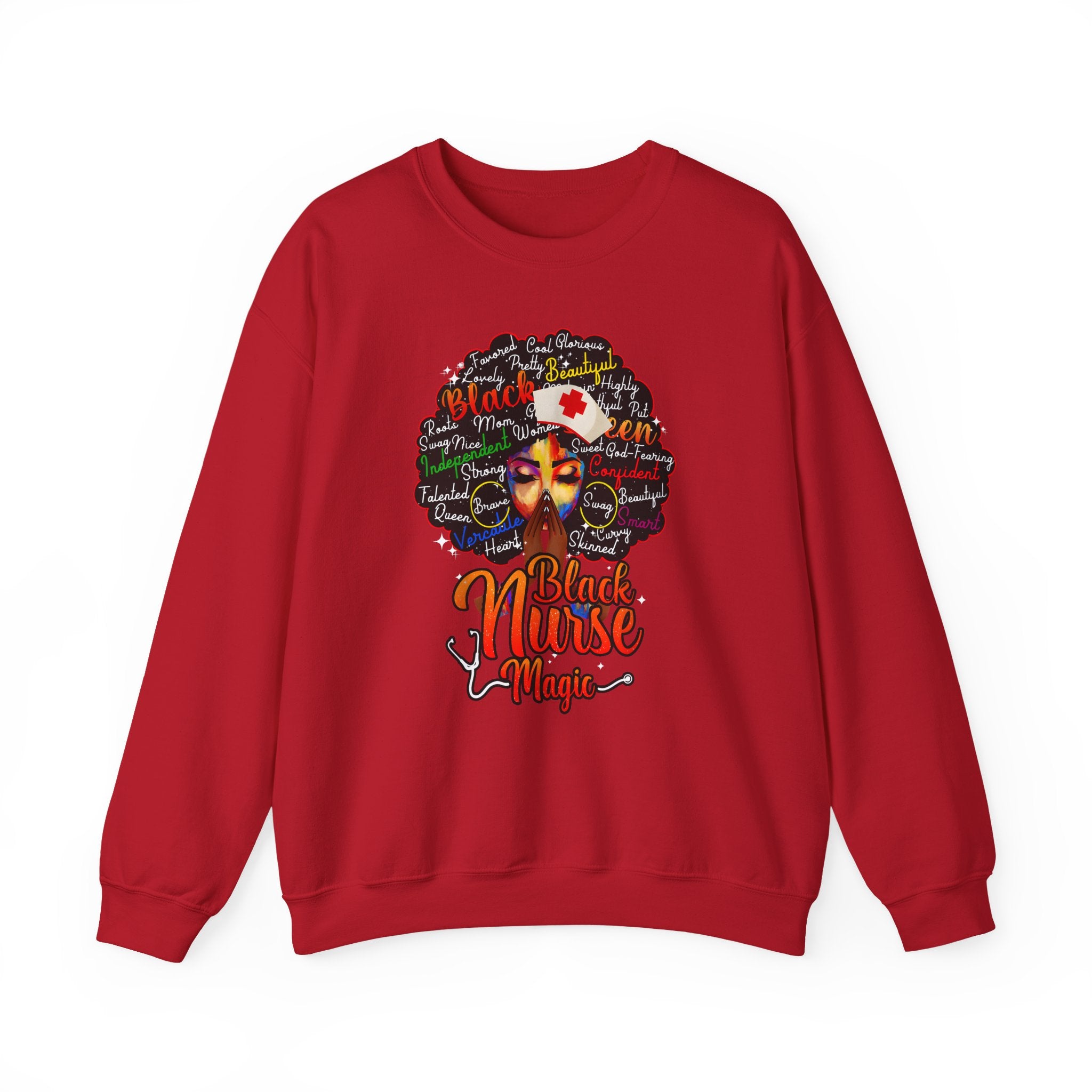 Black Nurse Magic Sweatshirt w/Black Afro